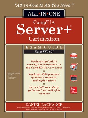 cover image of CompTIA Server+ Certification All-in-One Exam Guide (Exam SK0-004)